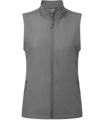 Premier Ladies Windchecker? Recycled Printable Soft Shell Gilet - DGY - XL